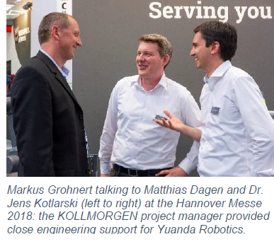 Markus Grohnert talking to Matthias Dagen and Dr Jens Kotlarski